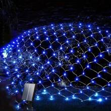 One Piece Of Solar Light Net, Waterproof Solar Light, 8 Lighting Modes, Fenced Lights For Garden, Garden Lawn Shrub, Fence, Indoor And Outdoor Party Decoration (Multi-Color)