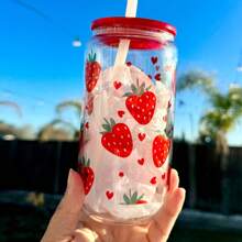 1 stuk modieuze 16oz roze plastic beker met strik, deksel en rietje, perfect voor ijskoffie en smoothies. Ideaal cadeau voor vrouwen en zussen. Geschikt voor kantoor, thuiskantoor, de start van het schooljaar en een waterbeker voor studenten.