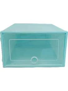 Plastik Schuhbox Schlafsaal Schuhlagerung Zuhause Tür einfaches Schuhgestell platzsparende Schuhkabinett Lagerbox transparent
