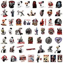 55pcs Terrifier Stickers Halloween Waterproof Sticker Decals Water Bottle Skateboard Laptop Horror Stickers,School Supplies,Back To School
