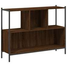 Bibliothèque en bois marron 102x28x77,5 cm bois d'ingénierie