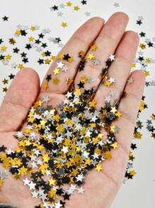 6mm Confeti estrella de cinco puntas, decoración festiva simple, práctica y multifuncional