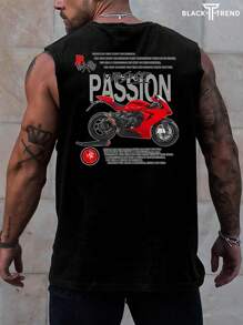 Men's Fashion Pattern Printed Plus Size Top Suitable For Husbands To Go Out, Paired With Casual Pants, Suitable For Travel/Vacation/Outdoors - Black - View 1