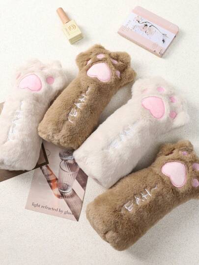 1个猫爪造型铅笔盒，可爱大容量，专为大学生设计，猫爪文具包，猫爪铅笔盒，大容量铅笔盒，方便携带，可收纳铅笔、钢笔和橡皮，非常适合办公使用。也适用于化妆包、文具收纳袋、学校办公用品、学生、旅行、购物、返校季、教师节礼物。