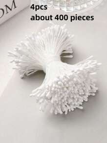 4pcs, 2mm Artificial Flower Stamens, Artificial Matte Flowers Stamens Mini Flower Pistle.Home Flower Craft Decoration Fake Flower Stamens, Wedding Scene Accessories, DIY Handmade Home Decoration, Indoor Decoration Materials, Room Decoration, Aesthetic Room Decor, Bedroom Decor, Home Decoration Gifts Birthday Graduation