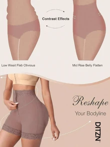 DITZN New Belly Shaping Pants Waist Cinching And Hip Lifting Body Pants