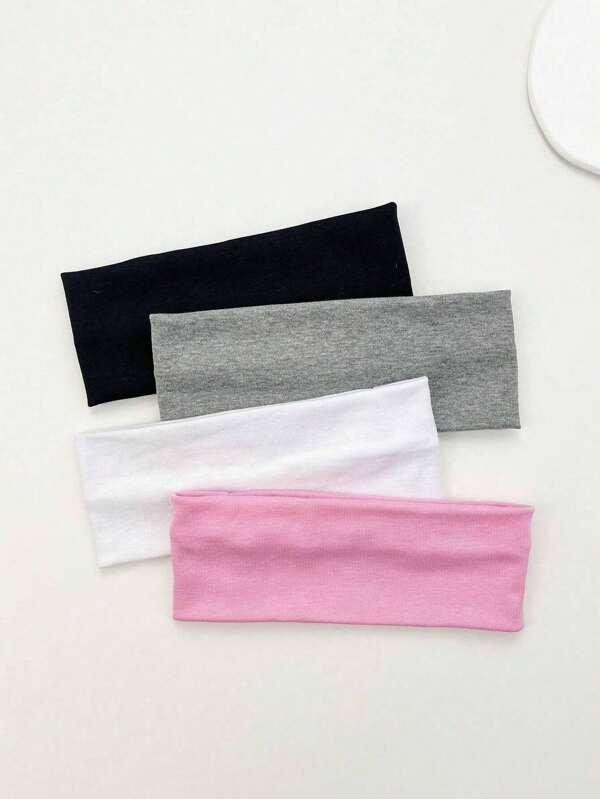1/4pcs Multi-Color Fabric High-End Fashionable Headband, Suitable For Daily Exercise And Sports Hair Band Turban Headband Sweatband
