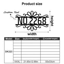 1pc Custom Vintage Metal Doorplate Decorative Art, Rural Street Nameplate Wall Decorations - Personalized Door Numbers And Text - Wall-Mounted Multifunctional Address Signs, House Numbers, Outdoor Address Signs, Farmhouse Door Art,Graphic Print