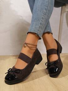 Damen Lässig Schuhe, Hausschuhe, Loafer, Plateausohle High Heels, Damen Flache Schuhe, Krankenschwesterschuhe, Paillettenbesetzte High Heels, Damen Flache Elastische Samt Atmungsaktive Ballerinas