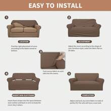 Sofa Slipcovers - Brown - View 5