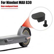 Guardabarros trasero de alta calidad con gancho plegable para Ninebot MAX G30 G30D KickScooter, accesorios de repuesto para scooter eléctrico