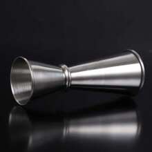 高级创意双头卷边量杯盎司杯优质材质304不锈钢鸡尾酒专用量杯量杯鸡尾酒辅助用具基础鸡尾酒设备调酒师必备，送父亲的礼物