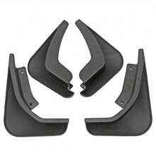 4PCS Mud Flaps Replacement, Front And Rear Wheel Mudguards Mudflaps With Hardware Kits, Winter Vehicle Sediment Protection Tire Flares Pedal Set - Black - View 5