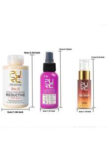Esencia mágica para el cuidado del cabello PURC, acondicionador perfumado y suavizante, tratamiento de restauración de enlaces de azufre No. 3 para el cabello, cuidado de recuperación suave para el cabello seco, dañado y encrespado, spray protector térmico para cabello permanentado y teñido
