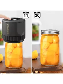 A Set Of Cordless Electric Mason Jar Vacuum Sealers - USB Rechargeable, Suitable For Wide Mouth And Regular Mouth Jars, For Food Storage And Fermentation, Canning Vacuum Sealer