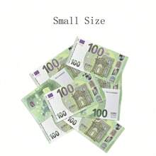100/200 11*6.15cm Copy 100€, 100pcs 14*8cm Old And New Copy € 100 Denomination Counterfeit Banknote Props Paper Origami Props,Euro Shape Fake Money Commemorative Display Prop Paper