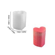 Stampo in silicone per candele a forma di cuore, multifunzionale