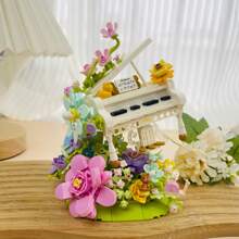 Set de talla grande de 700 piezas de bloques de construcción de flores circulales creativos - Libera la imaginación, belleza eterna - Decoración hecha a mano y regalo exquisito adecuado para todas las edades