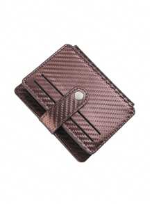 1pc Carbon Fiber Pattern Card Holder, Multi-Slot Super Thin Wallet, Fashionable ID Card Case, Suitable For Teen Casual Outdoor Athletic Or Vacation Travel, Graduation Gifts Or Birthday Dress Accessories
