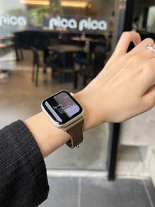 1 Pc Leather Loop Compatible With Apple Watch Band For Women 38mm 40mm 41mm 42mm 44mm 45mm 46mm Bands Compatible With Apple Watch Strap Series Ultra 10/9/8/7/6/5/4/3/2