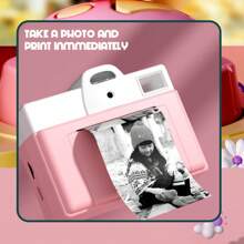 Instant Print Camera met rollen thermisch printerpapier, digitale camera met 8GB SD-kaart, kerst- en verjaardagscadeaus voor het maken van foto's en afdrukken