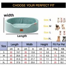 1 pieza, Material de tela de litchi azul, impermeable y resistente a los orines, lavable, suave, cómoda, cálida, antideslizante y resistente a la humedad, casa para perros, casa para gatos, casa para mascotas, cama para perros, colchón, alfombra para mascotas, dedicada para perros grandes, medianos y pequeños, universal para gatos y perros, apta para gatos y perros grandes, medianos y pequeños, universal para dormir en todas las estaciones