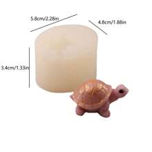 Multi-Functional Candle Turtle DIY Handmade Wax, Incense, Gypsum, Multi-Functional Silicone Mold For Home Use - White - View 5