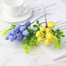 1 pièce Décoration d'arbre de Pâques avec des œufs colorés. Peinture d'œufs DIY, fleurs, plante, décorations de Pâques, mariage, fête, fournitures pour la maison, décoration de vase