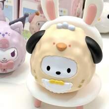 Sanrio 1 pezzo Figura da collezione con pupazzo cieco a tema di piccoli animali della serie Sanrio Tumbles, personaggio di anime carino, sorpresa, resistente alle cadute e indistruttibile, decorazione da tavolo rilassante, regalo carino per vacanze, compleanni o feste [stile casuale inviato]