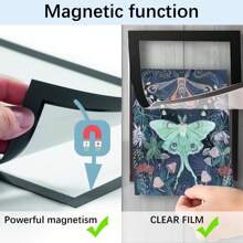 1pc Magnetic Diamond Painting Frame, Diamond Painting Canvas Frame, Self-Adhesive Soft Diamond Art Frame Suitable For Wall And Window