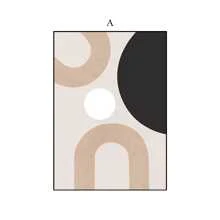 YIKES 1/3pcs Unframed Canvas Poster, Modern Art, Geometric Brown Black And White Block Lines Hanging Painting, Ideal Gift For Bedroom Living Room Corridor, Wall Art, Wall Decor, Winter Decor, Room Decoration Gifts Birthday Graduation - Multicolor - View 24