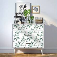 1 rol dik zelfklevend contactpapier met groen plantenbladpatroon, waterdicht en verplaatsbaar PVC, geschikt voor woonkamer, keuken, slaapkamer, slaapzaalbehang, meubelrenovatie, zelfklevend behang, kamerdecoratie, woondecoratie, wanddecoratie, badkamerdecoratie, slaapkamerdecoratie, kamerdecoratie, spullen voor woonkamerdecoratie, huisdecoratie, woondecoratie, woonkamerbehang, muurstickers, muurstickers