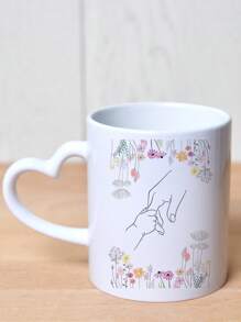A Personalized Mother's Day Name Mug, A Personalized Name Coffee Mug, A Personalized Flower Mug, A Personalized Text Anniversary Mug, A Housewarming Gift, A Valentine's Day Gift, Or An Anniversary Gift. - Pink Cup - View 13