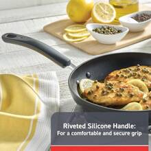 Sartén antiadherente avanzado de titanio con indicador de calor termo-punto, apto para lavaplatos, utensilios de cocina,  color negro - 30.48 cm (12 pulgadas) - Ver 6