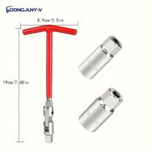 1 pieza de llave de tubo para bujías de 16 mm y 21 mm, juego de herramientas de reparación de automóviles Mars