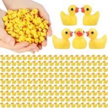 10/50/100 Pcs Mini Resin Ducks Bulk Tiny Ducks Set For Potted Miniature Decoration Garden Dollhouse Cake Decoration DIY Slime Kit Craft Charms Party Toys