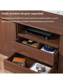 Modern 55 Inch Wooden TV Stand 120cm - 棕色 - 查看 7