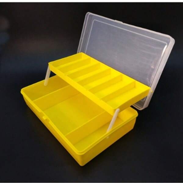 Caja de accesorios de pesca de doble capa - Caja de cebo de pesca, Caja de almacenamiento de señuelos