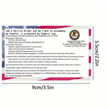 Tarjeta de información legal 2025 - Tarjeta de información de perro de material PVC resistente al agua - Tarjeta que indica sus derechos legales - Usar junto con su certificado