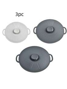 1pc/3pcs Silicone Bowl Covers Silicone Microwave Covers, 3 Sizes Reusable, Suitable For Cups, Bowls, Plates, Pots, Pans, Frying Pans, Stovetop, Oven, Refrigerator Dishwasher Friendly