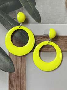 1 par de pendientes multicolor y pendientes versátiles de estilo retro europeo para fiestas de vacaciones