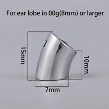 1入00g耳垂袖扣式穿刺隧道擴張器夾緊軟骨日常身體飾品