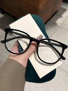 1/2/3 Pairs Women's Plastic Round Lightweight Eyeglasses Frames, Classic Casual Minimalist Style, Elegant Modern Simplistic Lightweight Glasses, Rubber Coated Temples, Autumn/Winter Christmas Accessory - Multicolor - View 1