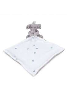 Customizable Name Embroidered Cute Animal Design Security Blanket, Infant Soothing Plush Toys Stuffed Doll Baby Comforter