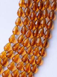 50pcs Crystal Glass Water Drop Beads For DIY Handmade Jewelry Making