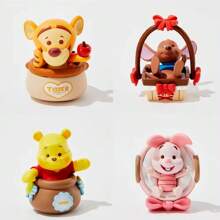 Caja Ciega Misterio de Winnie The Pooh de Disney "Llévame de Gira", incluye Figura de Acción de Winnie, Tigger, Eeyore, Piglet, Buho como decoración de escritorio, regalo de cumpleaños (Entrega aleatoria, 1 pieza)