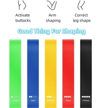 1pc Resistance Bands For Working Out, Exercise Bands Resistance Bands Set With 5 Resistance Levels, Multi-Colored Workout Bands For Indoor And Outdoor Fitness, Leg Strength Training, Rehab, Yoga