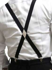 Tirantes de unicolor para hombres, ajustables y elásticos, aptos para uso diario, fiestas, bodas, banquetes, adecuados para adolescentes, verano, casual, al aire libre, atlético, vacaciones, viajes, regalos de graduación, cumpleaños, accesorios de vestir