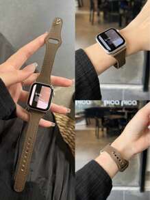 1 Pc Leather Loop Compatible With Apple Watch Band For Women 38mm 40mm 41mm 42mm 44mm 45mm 46mm Bands Compatible With Apple Watch Strap Series Ultra 10/9/8/7/6/5/4/3/2