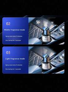 1 件装汽车香薰扩散器，高级汽车香薰智能雾化香薰加湿器，豪华汽车内饰